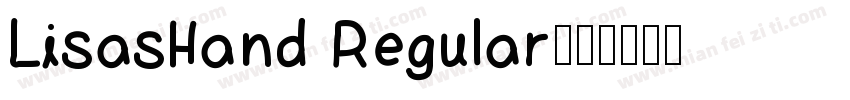 LisasHand Regular字体转换